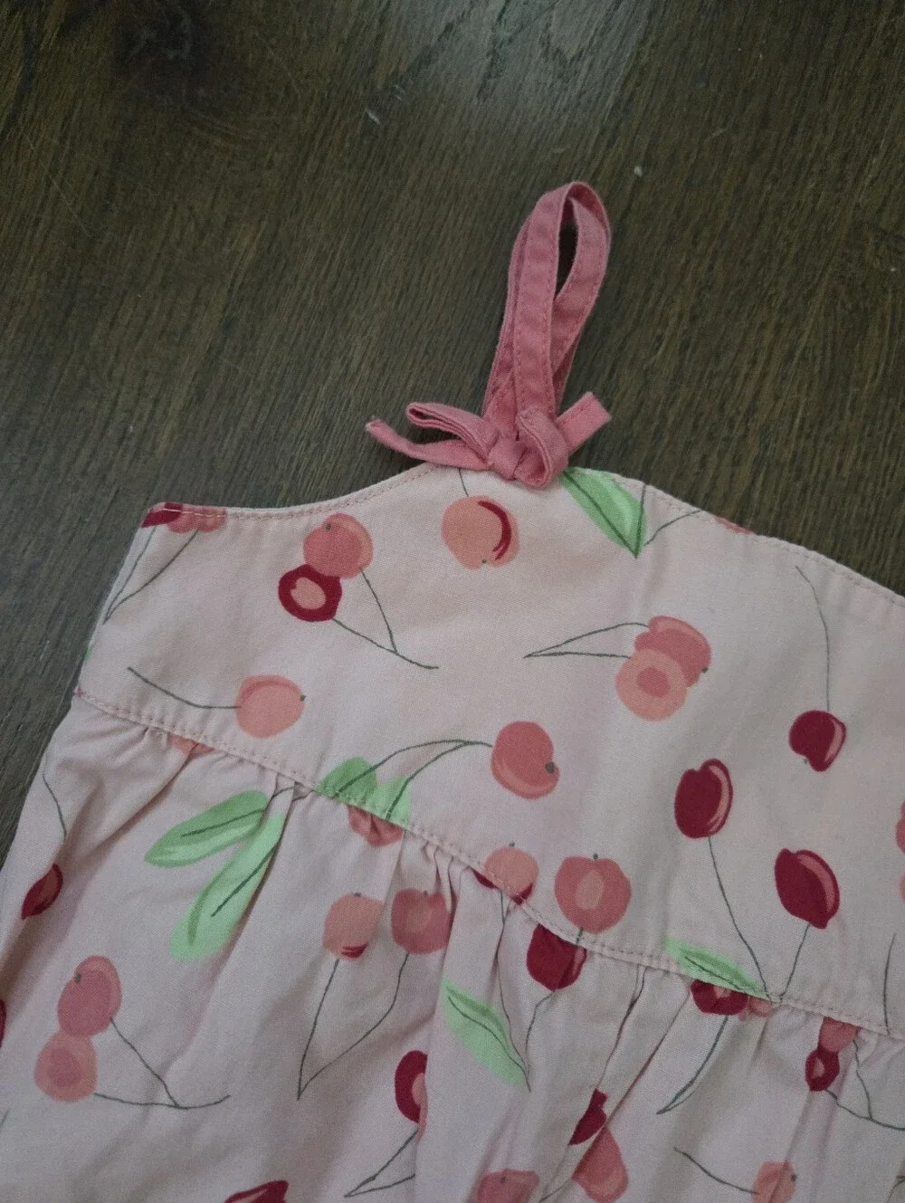 Vtg Gymboree Girls 3/6M Cherry Bubble Romper